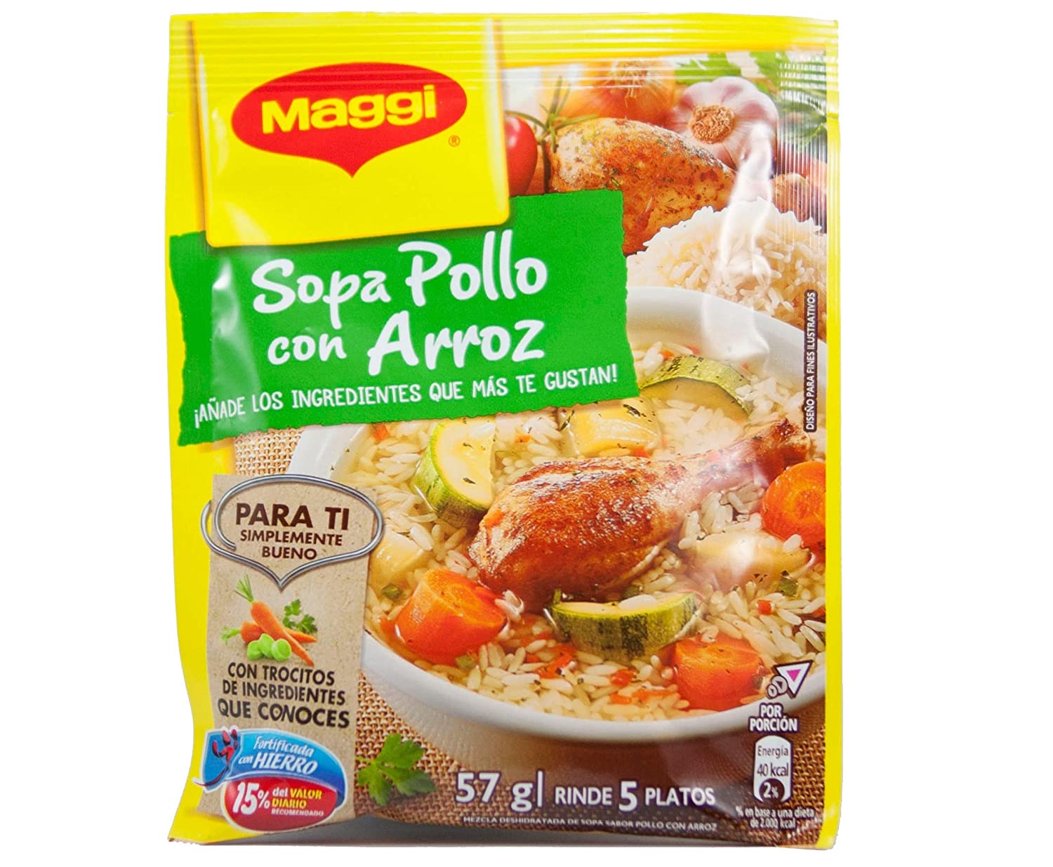 MAGGI SOPA POLLO ARROZ DISPLAY (12X60G) | DICARU . DE .